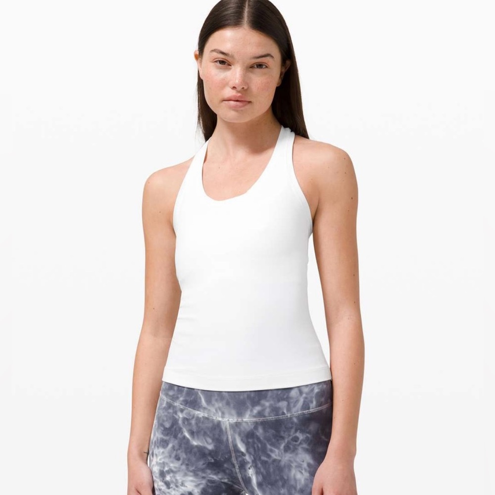 Lululemon Cool Racerback Short Tank Top *Nulu | White | Size 0 | Align Shirt